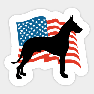 Great Dane USA America - Dog Lover Dogs Sticker